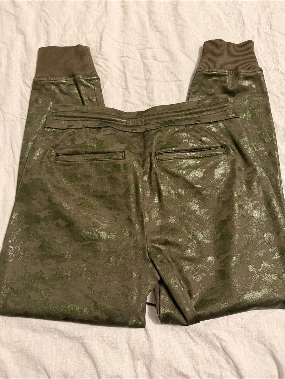 Level 99 Olive Metallic Camo Jogger Pants - Picture 3 of 5